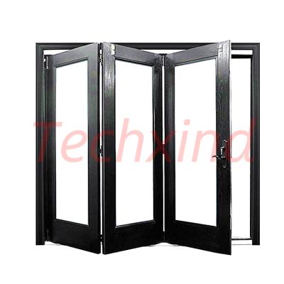 China Custom Aluminum Etched Heat Insulation Balcony 3 Panel Kitchen Sliding Glass Doors Replacement for sale