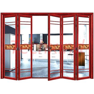 China Frameless Thermal Insulation Double Glazed Balcony Barnyard Sliding Swing Glass Doors Repair Near Me for sale