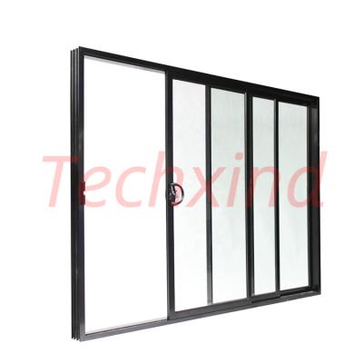 China Heat Insulation Concertina Folding Glass Slider Installing Industrial Bifold Indoor Sliding Doors for sale