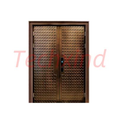 China Heat Insulation Aluminum Screen Barn Hinge Internal Kitchen Oak Accordion Folding Interior Bifold Doors for sale