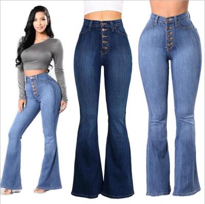 China Breathable S2542 Explosion Models Waist Slim Fit High Hip Butt Denim Rocket Lifting Pants for sale