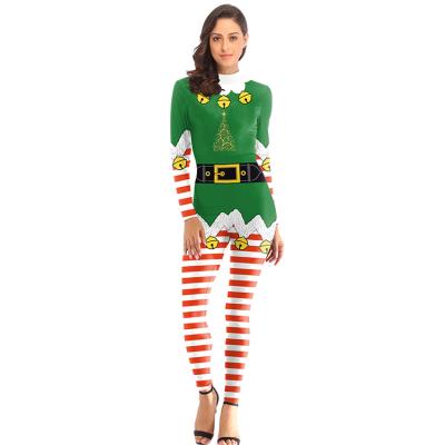 China New design Christmas costumes LE-191012074 only copies costume rompers O neck long sleeve adult sexy costume for sale