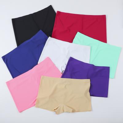 China Wholesale Antibacterial Women Boxer Shorts Elastic Underwear Women Boxer Briefs Fashion Breathable Seamless Panties for sale