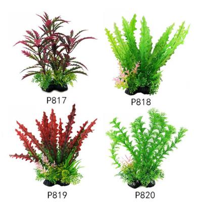 China Different Types Viable Artificial Aquarium Hot Selling Plastic Plants for sale