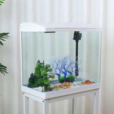 China Eco-Friendly Hot Bending Fish Tank Small Fish Tank HD Fish Tank Living Room HD Small Viable Glass Desktop for sale