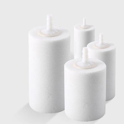 China Air Stone Bubble Cylinder Viable White-corundom Aquarium Air Stone No Cloging for sale