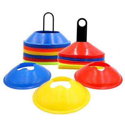 China 2020 Plastic Football Forming Nimble Disc Cone Pitch Marked Football Training Disc Football Cone for sale