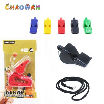 China Central Asia Plastic Soccer Referee Whistle Football Plastic Basketball Sports Referee Plastic Nuclearless Whistle Whistles for sale