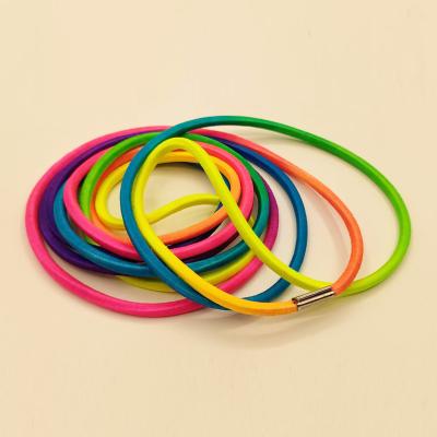 China Rubber Children's Rainbow Elastic Band Toys Family Outdoor Entertainment Sports Elastic Fitness Jumping Band Rope Jump Rope for sale