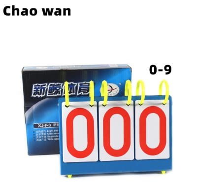 China Tin + PVC Factory Direct 2021 Sports Games 3 - Digit Portable Folding Scoreboard Divider for sale