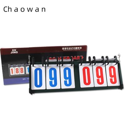 China Stainless + Folding Wholesale Basketball Game 6 Figure Portable PVC Factory Flip Scoreboard 2021 for sale