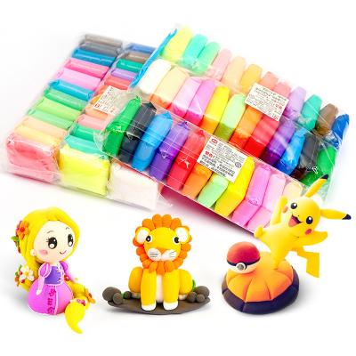 China DIY Toy Factory Educational Wholesale Safety Non-Toxic Creative Children's Toys Super Lightweight Educational Play-Dough Clay 24 Color Dough Set for sale