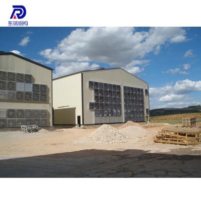 China Steel Fabricated House Farm Poultry Shed Construction Design Chicken Poultry Poultry House for sale