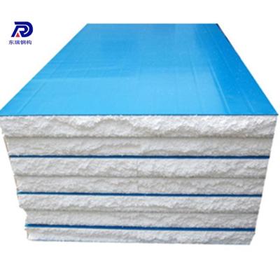 China Steel Fabricated House Easy Install Rock Wool Sandwich Panel for sale