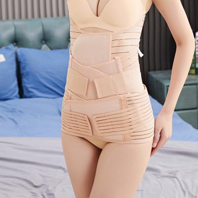 China Winter Antibacterial Stain Sports Stomach Pelvic Retouching Artifact Postpartum Stomach Set Small Three Piece for sale