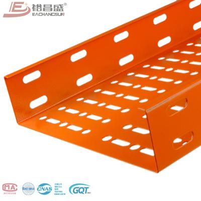 China Home Wiring/Engineering & construction perforated competitive price high quality steel customized flexible cable tray 3000x200x150mm with cover for sale