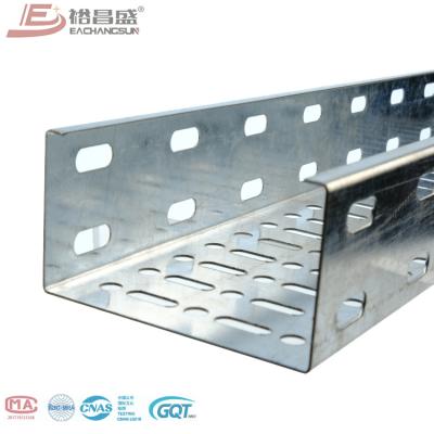 China Home Wiring/Engineering & EACHANGSUN construction factory direct sale galvanized perforated electrical perforated cable tray for sale