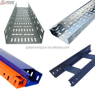 China Manufacturer Of Cable Tray Construction Perforated Cable Tray Steel Cable Ladder Factory for sale