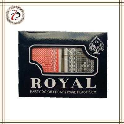 China DOUBLE DECK ROYAL PLASTIC PLAYING CARDS for sale