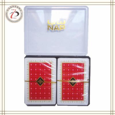 China NAP PLASTIC DOUBLE DECK PLAYING CARDS for sale