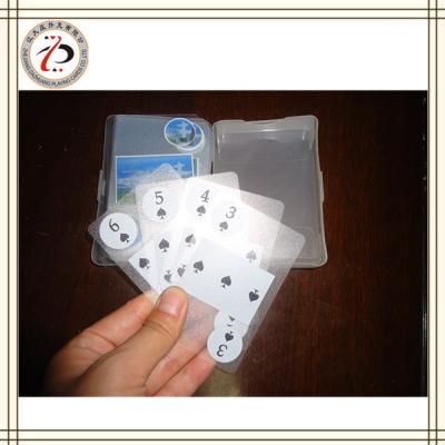 China CUSTOM TRANSPARENT PLAYING CARDS for sale