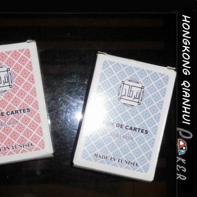 China DOUBLE KROON JEUX DE CARTES BULK CASINO QUALITY PLAYING CARDS FOR TUNISIA MARKET for sale