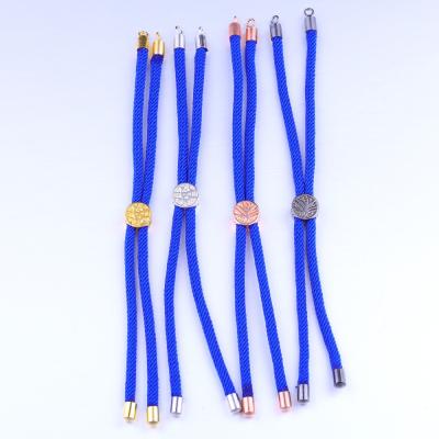 China Bracelet Necklace Making Wholesale Rope Weaving Chain Blue Cream Bracelets Chains For Jewelry Making for sale