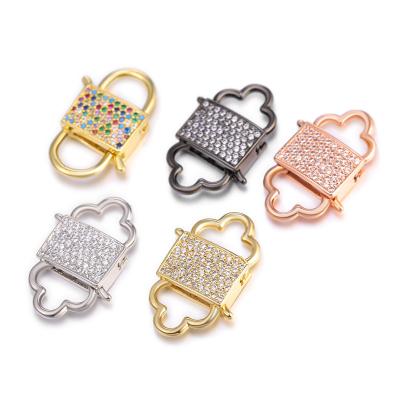 China Bracelets Making Handmade Jewelry Making Accessories Fastener Decorative Connector Two Hooks Clasps For Luxury Jewelry Making for sale