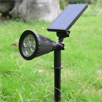 China Solar Garden Light 4 LED Garden Light Landscape LightingWall Outdoor Decorative Solar Waterproof Garden Lamp for sale