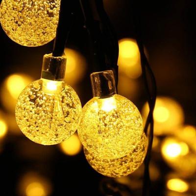 China Modern Solar String Lights 8 Modes Solar Powered Waterproof Fairy Lights Solar Globe Lights for Outdoor Garden Backyard Christmas Holidays for sale