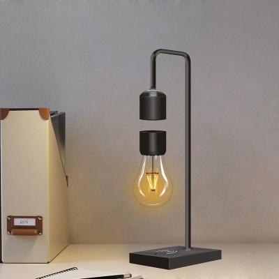 China New Design LED Light Bulb Module Levitating Device Modern Wood Table Desk Magnetic Levitating Floating Lamp For Unique Gift Room Decor for sale