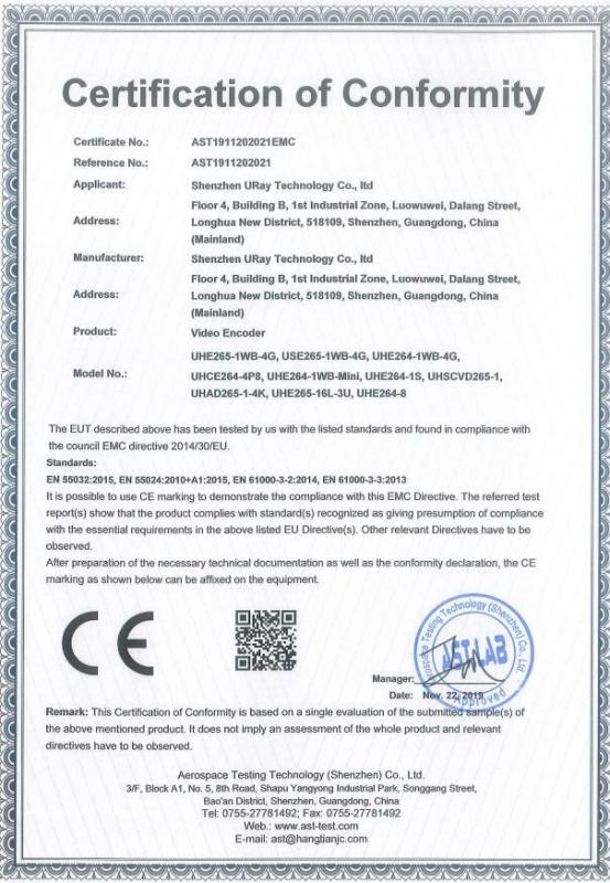 CE - Shenzhen Uray Technology Co., Ltd.