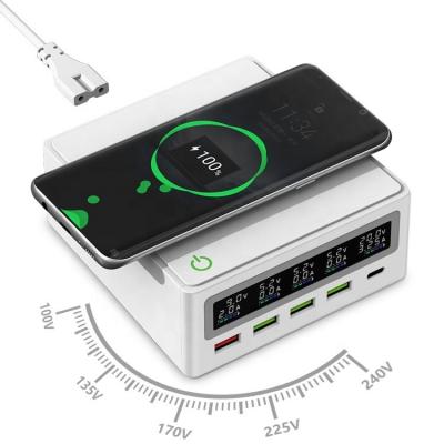 China Chargers for Multi Devices Desktop quick charge QC 3.0 5 ports USB Mobile charging station multi port type c pd charger for cell phone for sale