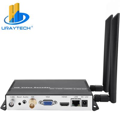 China URay H.265 H.264 SDI HDMI VGA CVBS Video Streaming wifi Decoder NDI SRT HD IP Camera Decoder UHSCVD265-NDI-4KW for sale