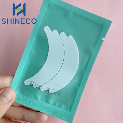 China Bottom Cover Lashes Shineco Free Sample Silicone Gel Lash Pad Lint Free Extension 100% Adhesive Eye Patch With Box for sale