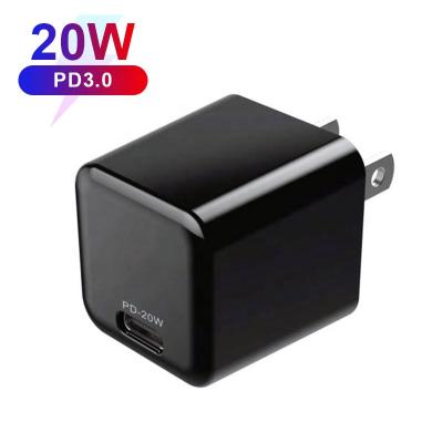 China Mobile Phone Type C GaN Tech PD20W USB-C Wall Charger For Mobile Phone for sale