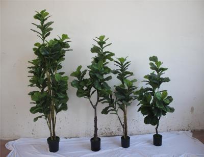 China Fake factory for decor 1.6m or 5.2ft best price best price artificial ficus lyrata violin leaf plastic fig for decoration for sale