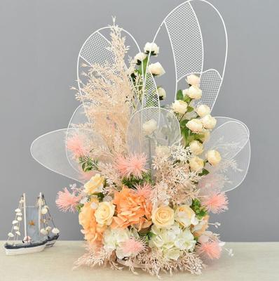 China Flower Ball for Wedding Decor Hot Sale Artificial Silk Flower Custom Wedding Floral Balls Table Centerpieces for sale