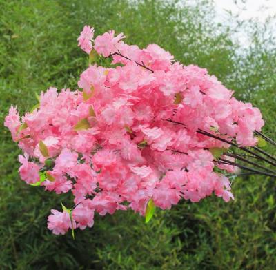 China Cherry for decor Chinese factory direct high quality cheap artificial silk cherry blossoms for wedding home decoration for sale