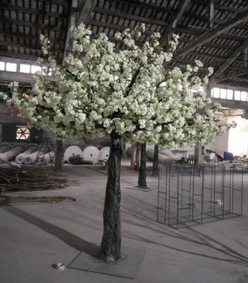 China Cherry tree for decor 2.7m or 9ft white trees for plastic tree wedding indoor artificial decoration cherry blossoms for sale