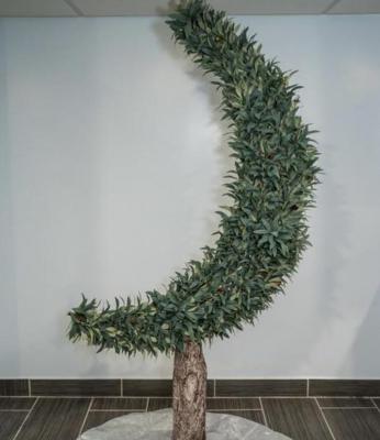 China Fake Plant for Decor Factory Made High Quality Artificial Olive Trees Wholesale 6FT or 180cm Moon Trees for Christmas Eid Decoration for sale