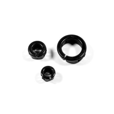 China Open Type Durable Black Nylon Grommet Bushing Plastic Snap Bushing for sale