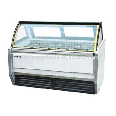 China Single-temperature refrigeration equipment ice cream puff display freezer with high quality for sale