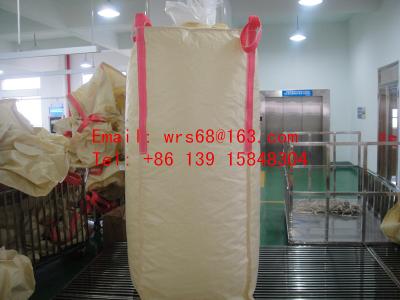 China Pvc-bulkzakken van hars spuiten de Beige 2 Ton met bovenkant en bodem pvc-hars Te koop