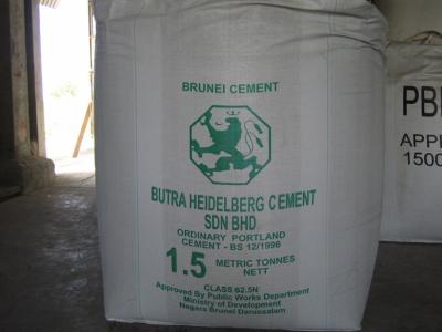 China Tubular Type A big 2 Ton Bulk Bags Jumbo bag with PE liner Cement bulk bags for sale