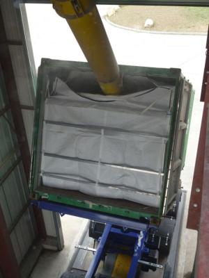 China WPP 20ft Dry Bulk Container Liner Bag with zipper closure / closure Gravity loading for sale