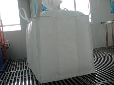 China 2 ton 4-panel baffle big Q bag , Sand / Flour / Rice Flexible FIBC Jumbo Bags for sale