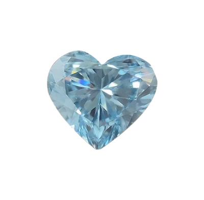 China IGI Lab Developed Diamond Fancy Diamonds CVD hpht 0.5-10ct Blue Heart for sale