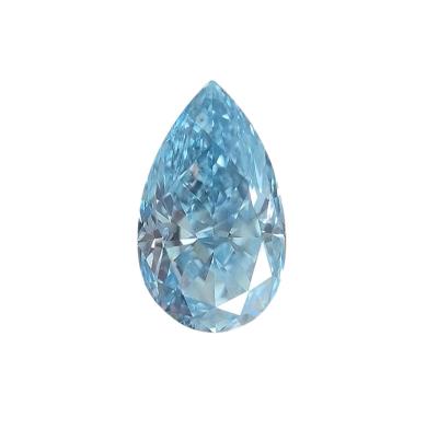 China IGI lab developed pear fancy diamond pear CVD hpht 0.5-10ct blue pear cut for sale