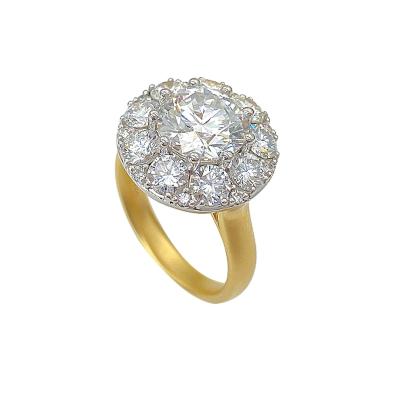 China CLASSIC CVD Hpht Diamonds 18k 14k Lab Grown Gold Rings Customization for sale